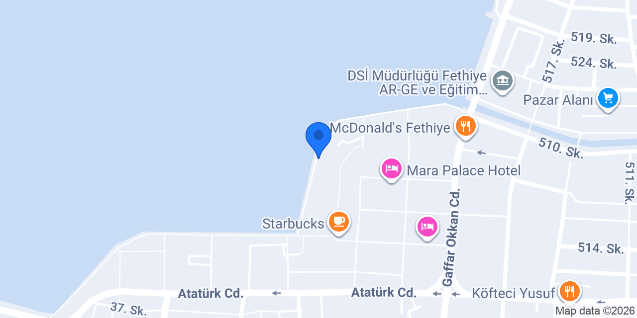 Fethiye Tüplü Dalış konumu