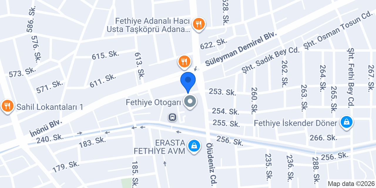 Fethiye 10. Noterliği konumu