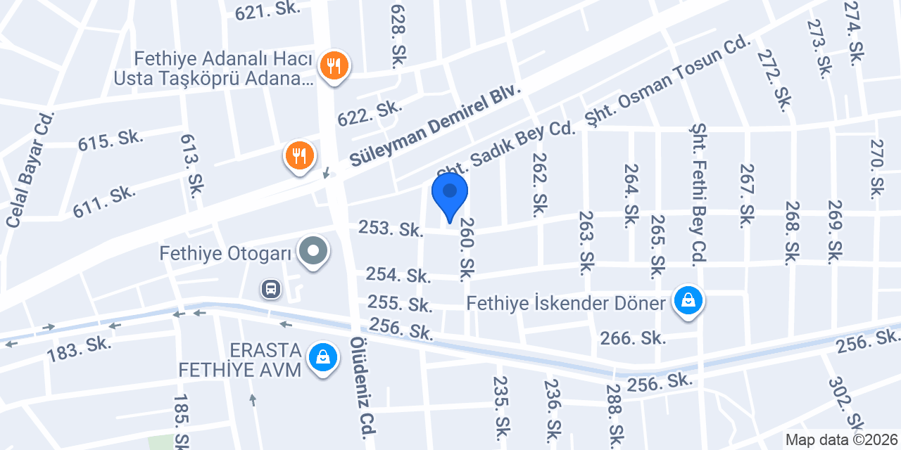 Ahatlıoğlu Oto ve Marin Yedek Parça konumu