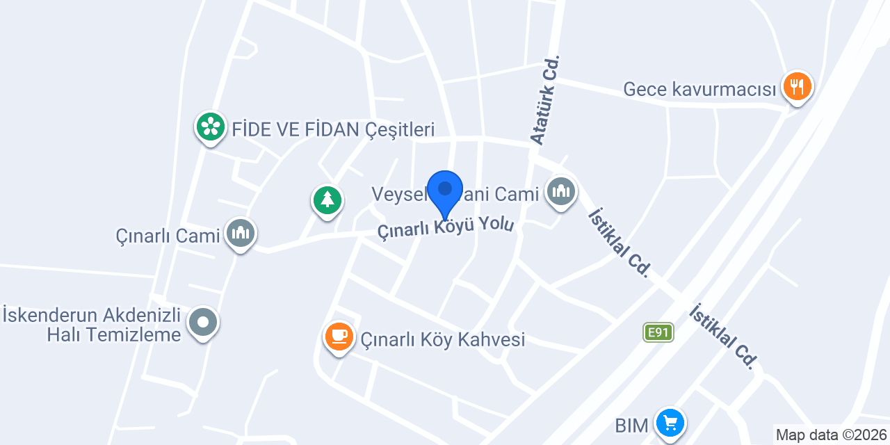 Çınarlı Köyü Muhtarlığı konumu
