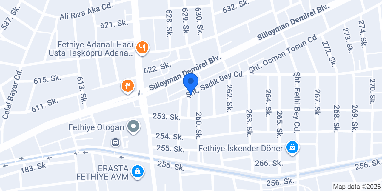 ŞAFAK TİCARET YAPI DEMİR ÇELİK LTD ŞTİ konumu