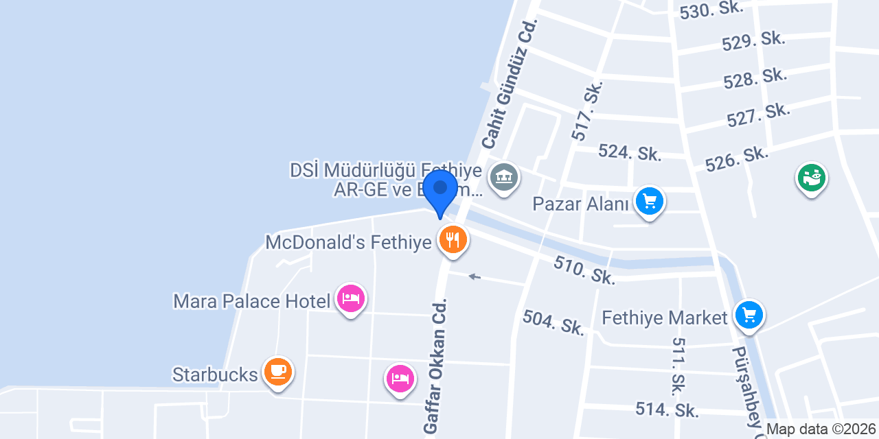 Fethiye Balık Ekmek - Mezgit Cafe konumu