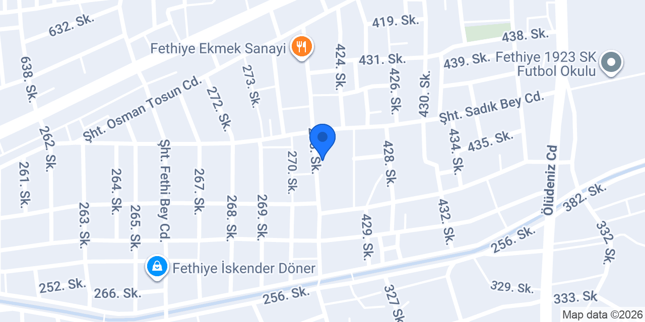 FETHİYE VOLKSWAGEN SERVİSİ konumu