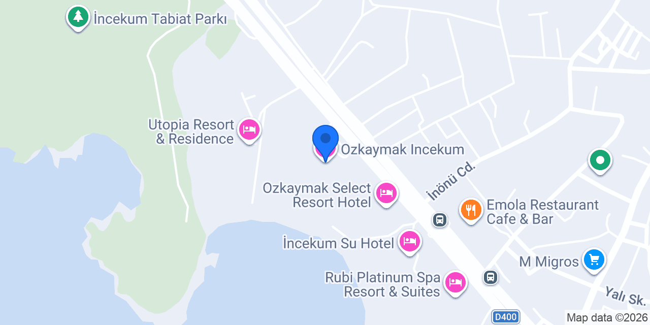 Ozkaymak Incekum konumu