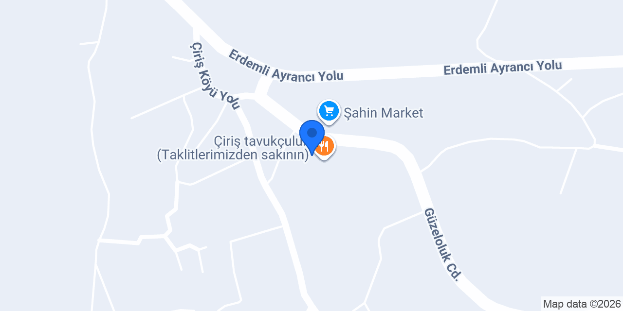 Çiriş Merkez Lahmacun konumu