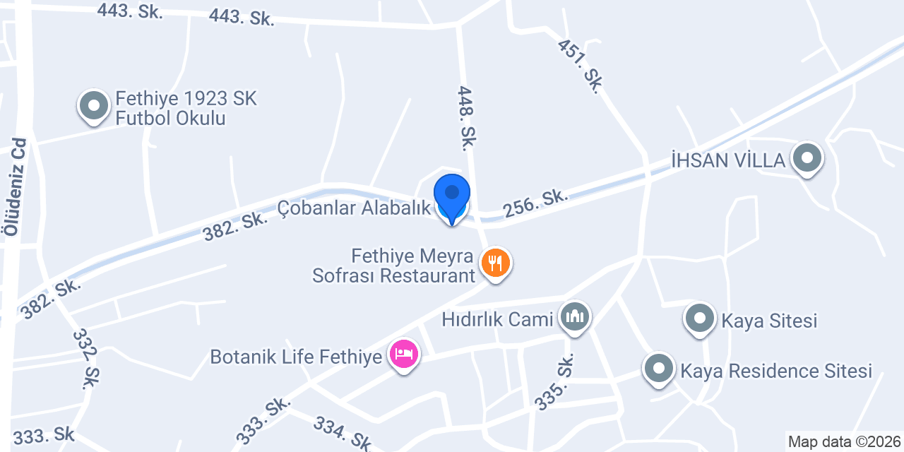 Çobanlar Alabalık konumu