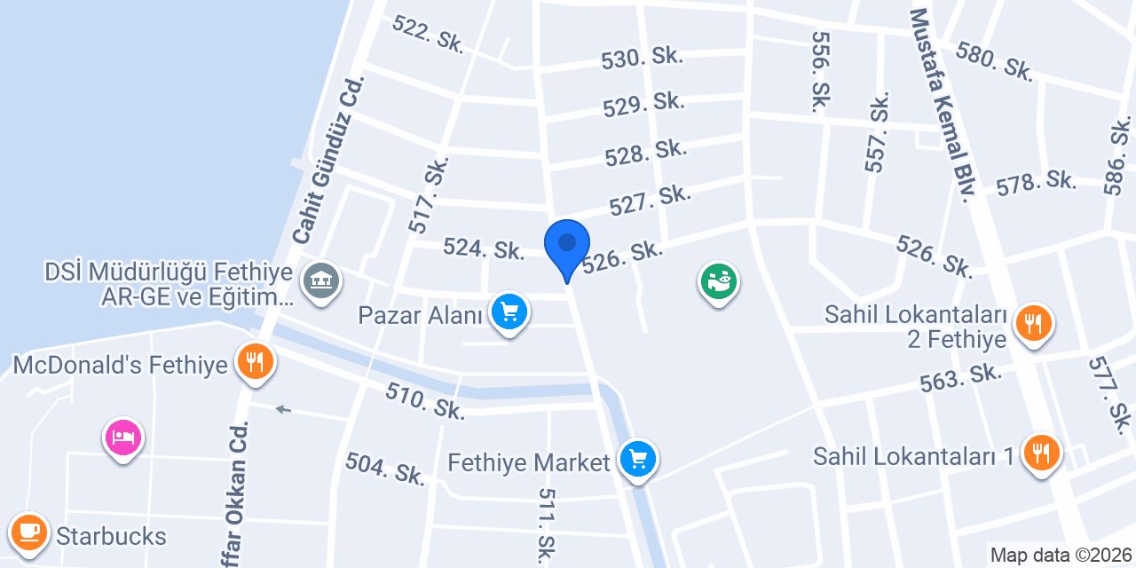 Fethiye Ada Eczanesi konumu