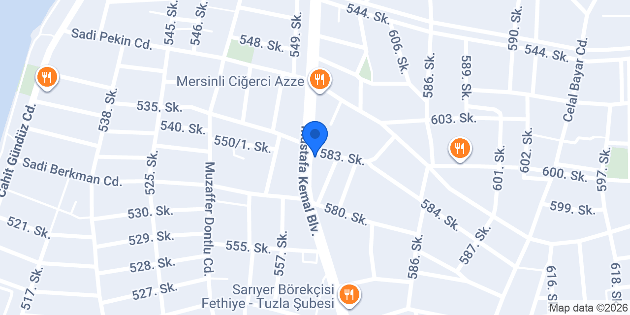 antepli künefeci erdinç konumu