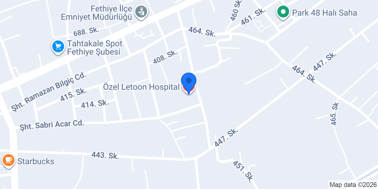 Özel Letoon Hospital konumu
