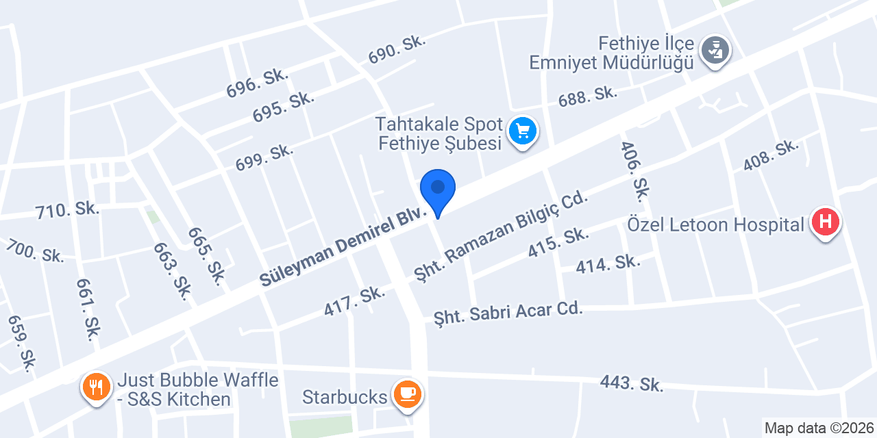 Fethiye Kervan Rent A Car konumu