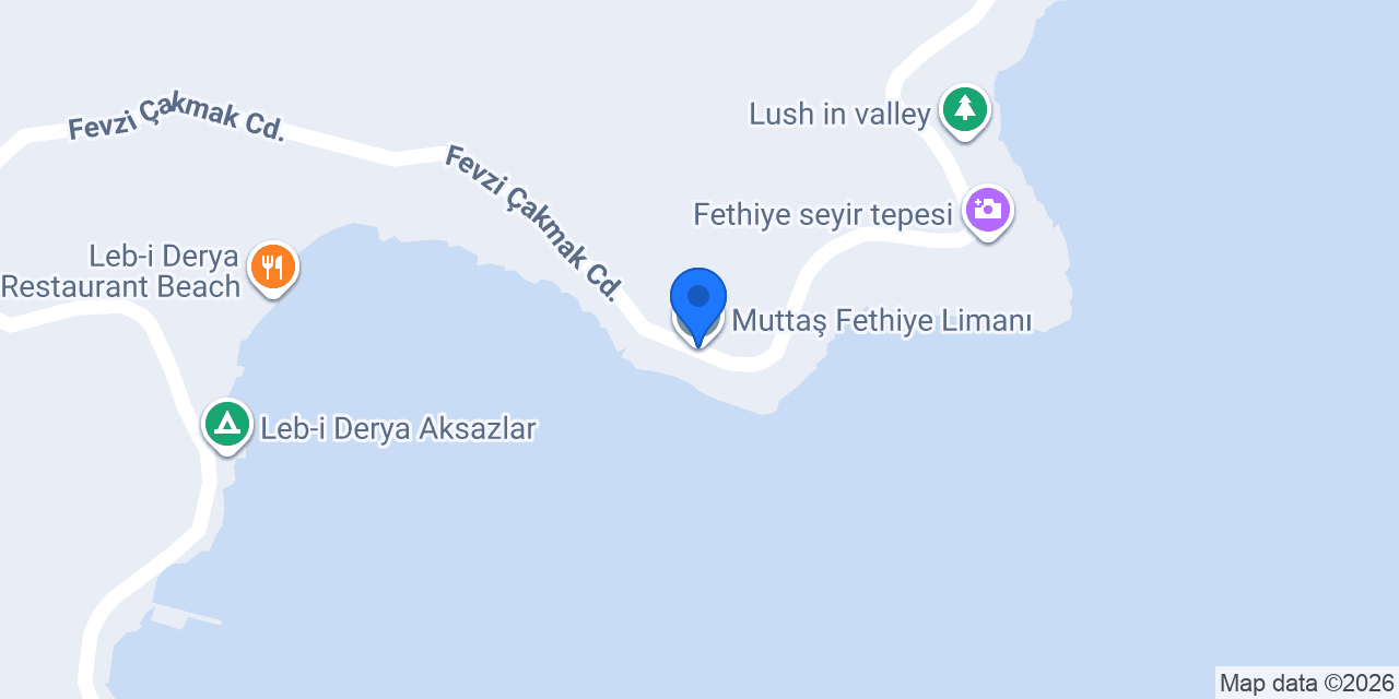 Muttaş Fethiye Limanı konumu