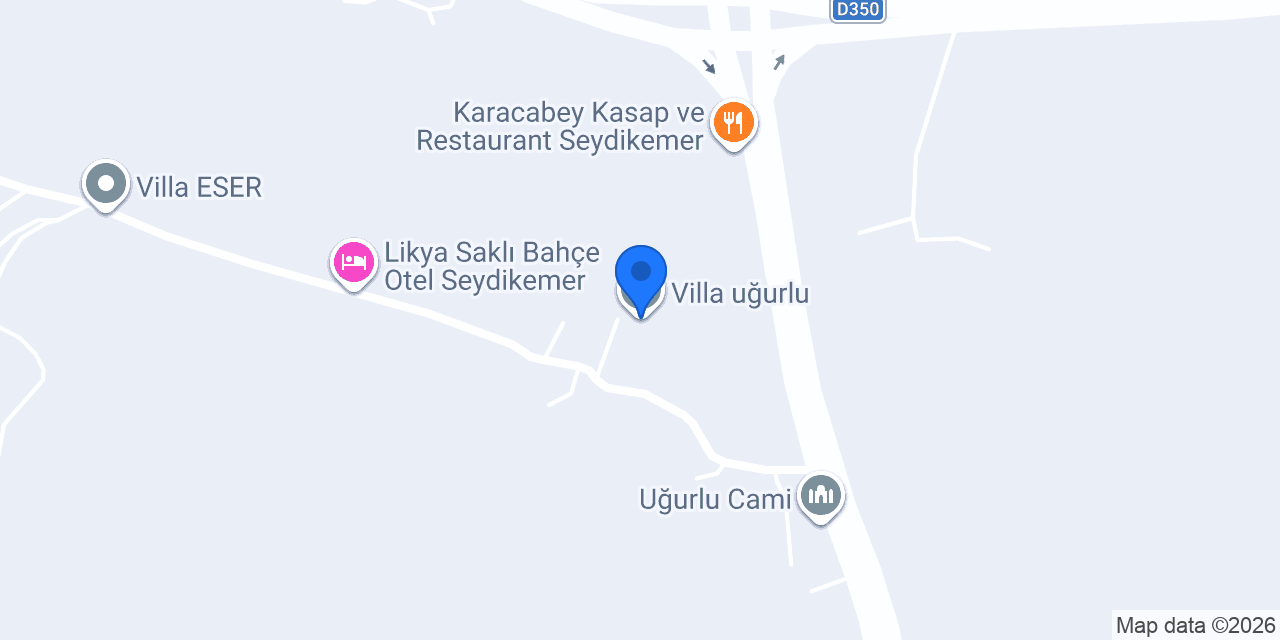 Villa uğurlu konumu