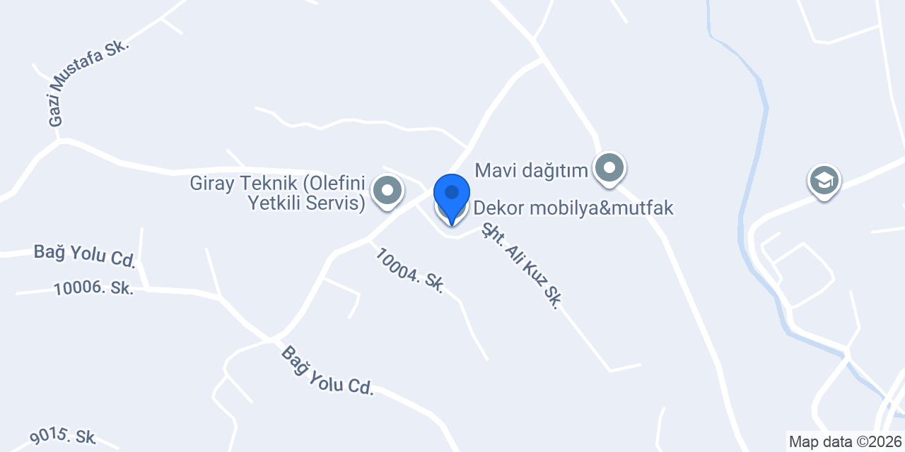 Dekor mobilya&mutfak konumu