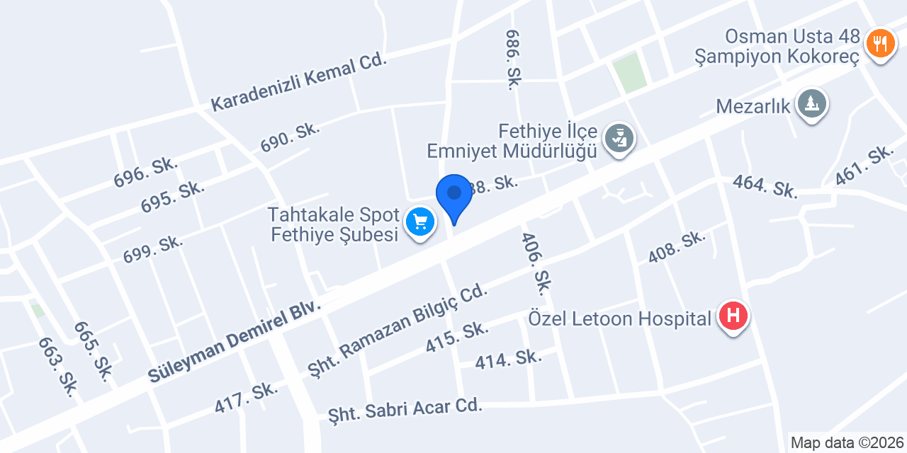 Candan eczanesi konumu