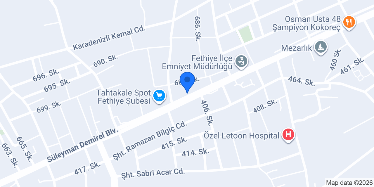 Fethiye Fatih SRC & Psikoteknik konumu