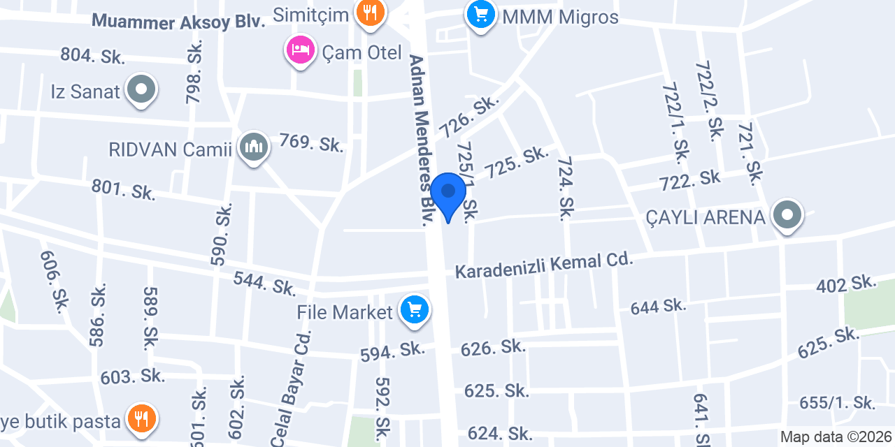 Çağdaş Yapı Market konumu