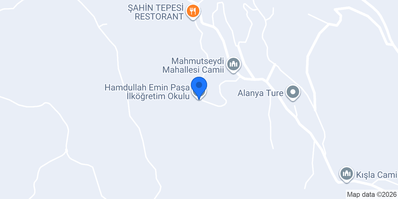 Hamdullah Emin Paşa İlköğretim Okulu konumu