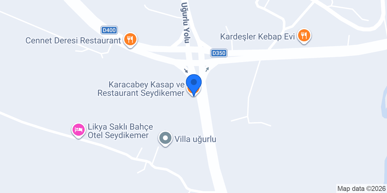 Karacabey Kasap ve Restaurant Seydikemer konumu