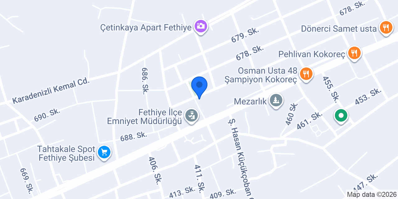 Tapu ve Kadastro Müdürlükleri konumu