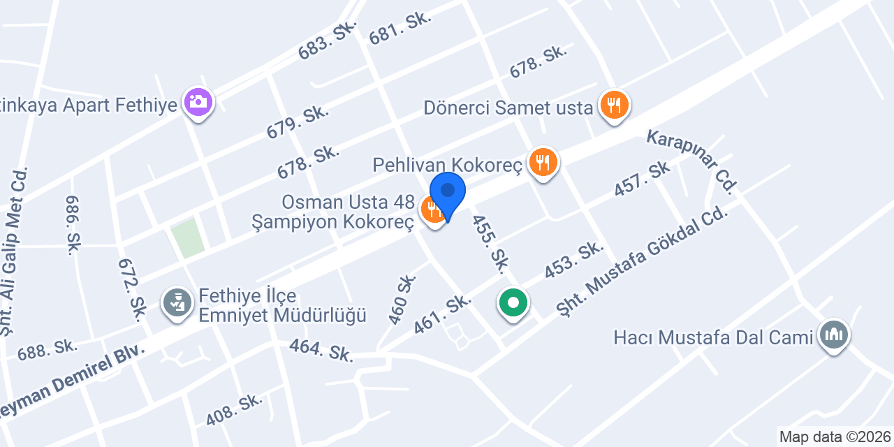 Melodi Pastanesi konumu