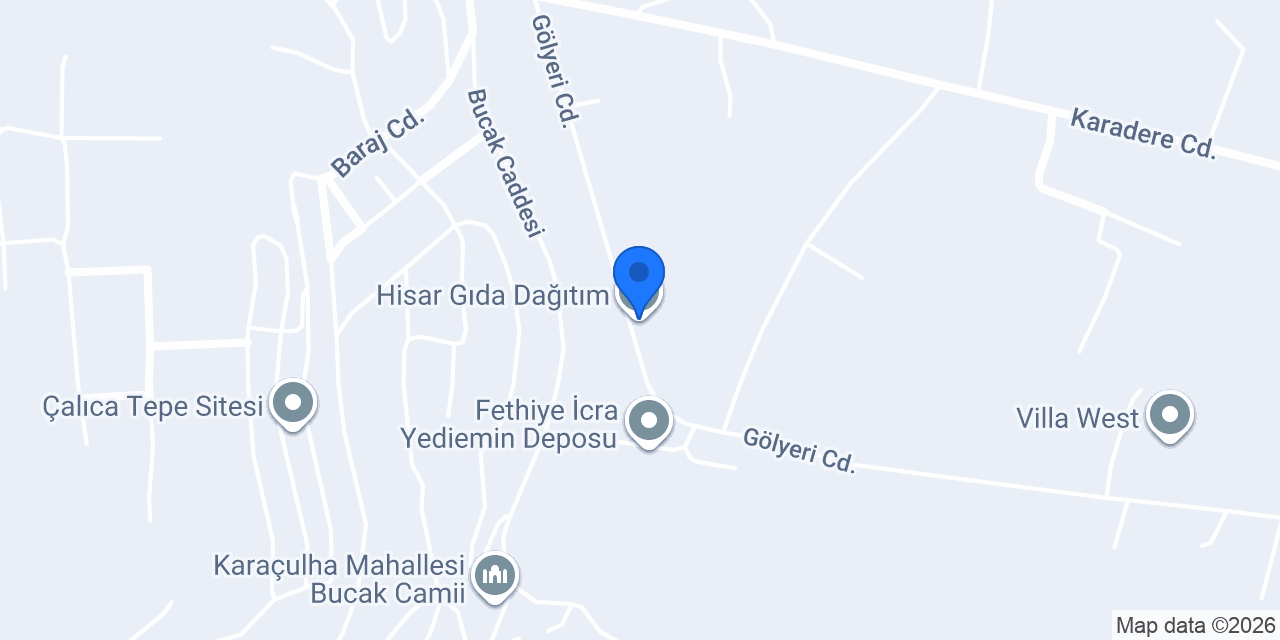 Hisar Gıda Dağıtım konumu