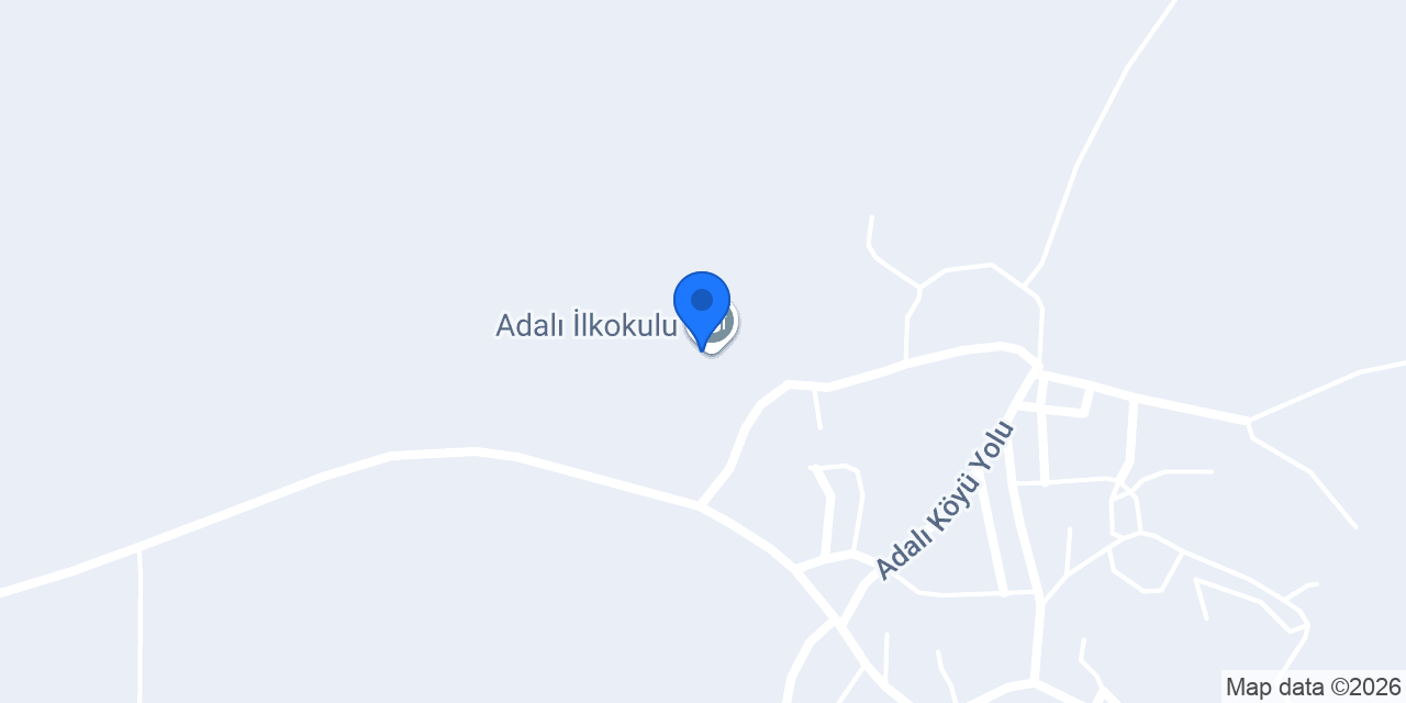 Adalı İlkokulu konumu