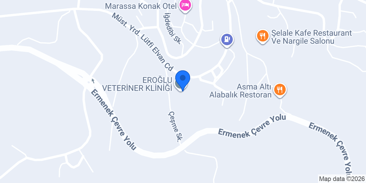 EROĞLU VETERİNER KLİNİĞİ konumu