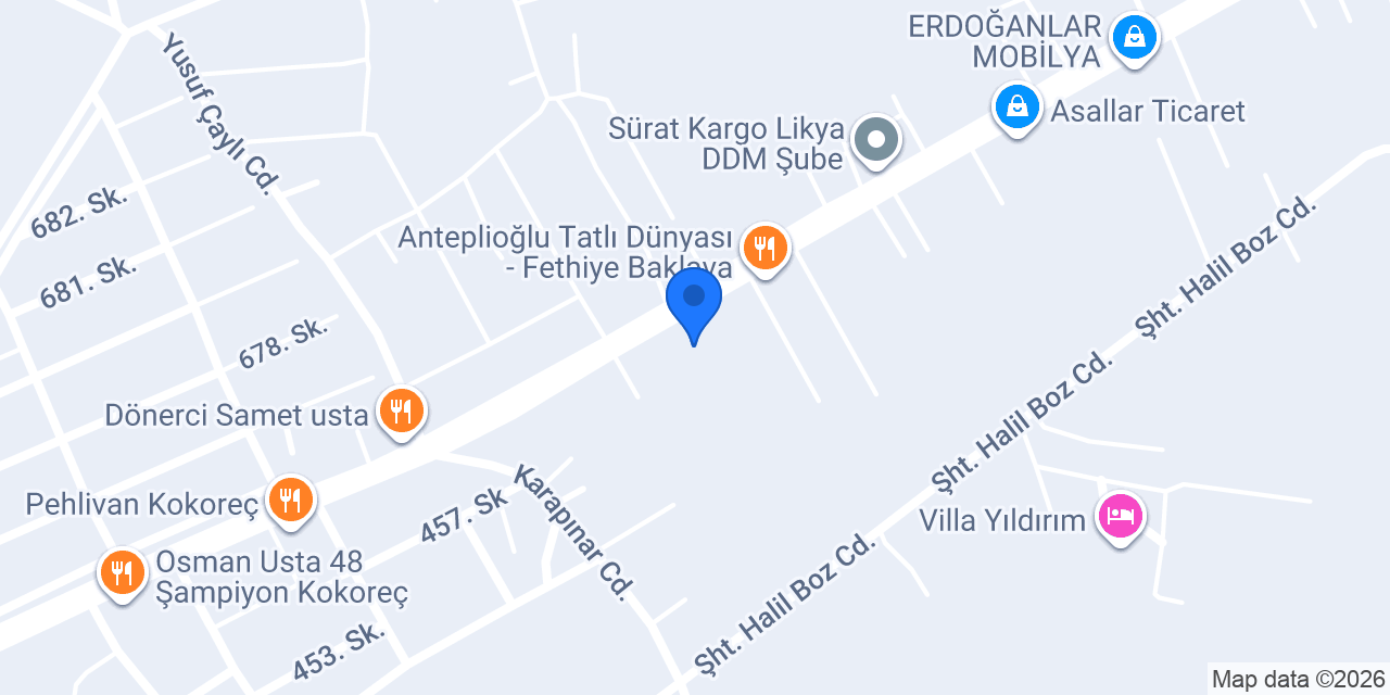 Newton Apart Fethiye konumu