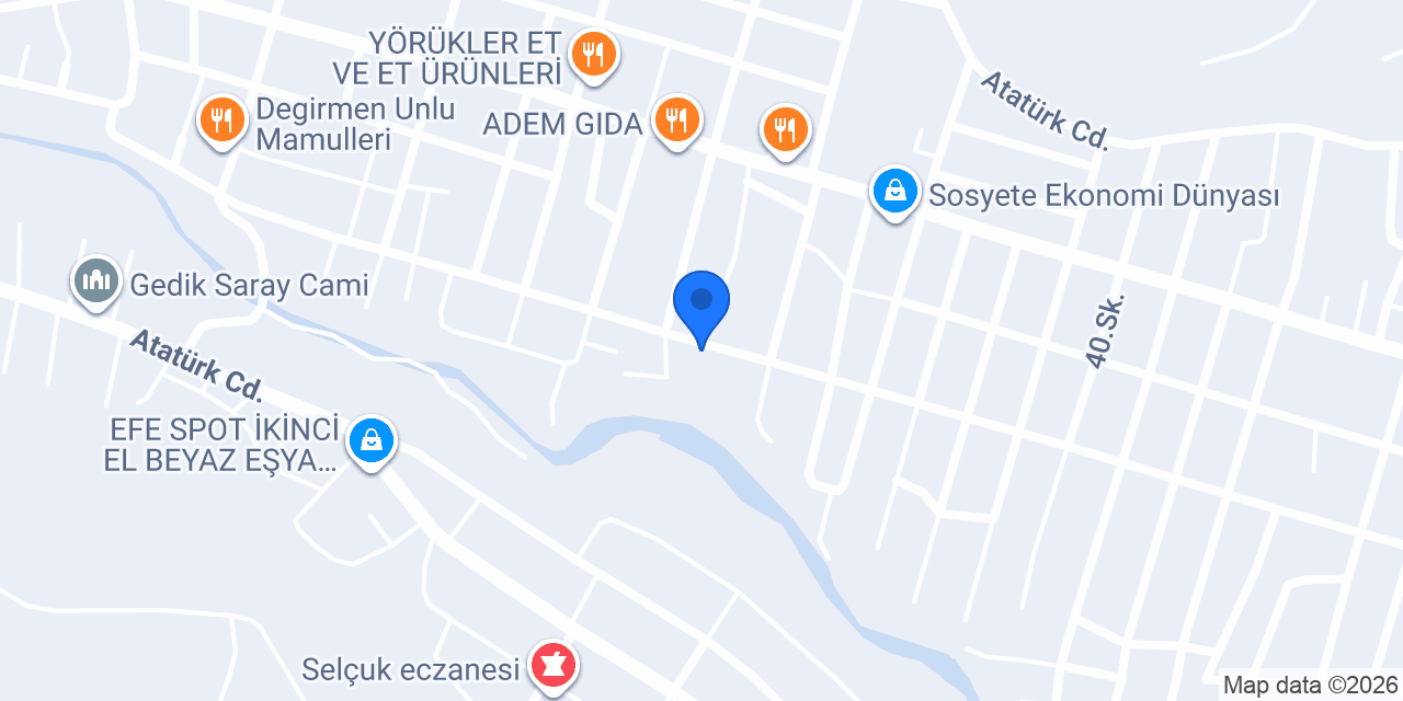 Öz Şahan Isı & Tesisat konumu