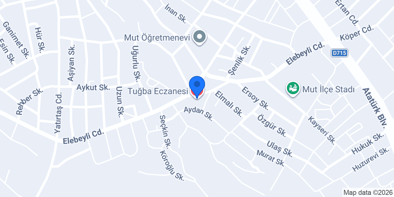 Tuğba Eczanesi konumu