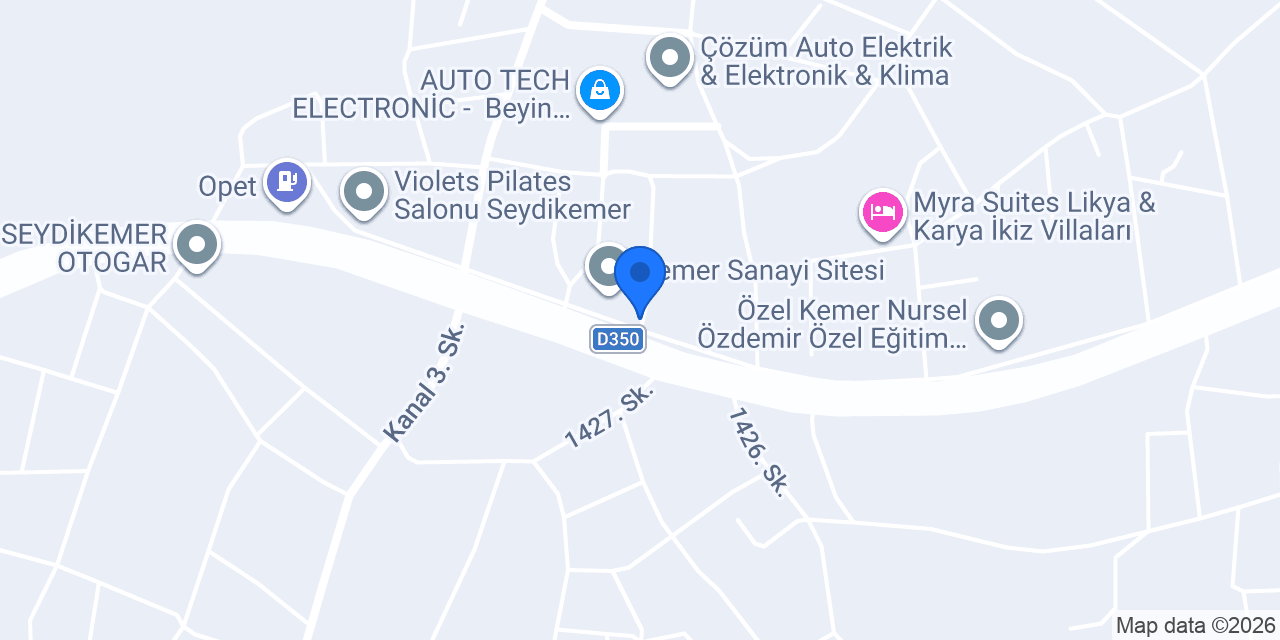 Akça oto aksesuar konumu