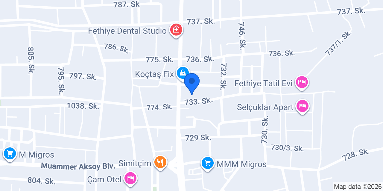 Fethiye Rent a Car konumu