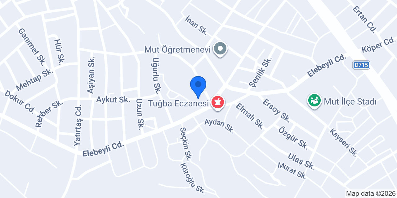 Mut Kültür Aile Sağlığı Merkezi konumu