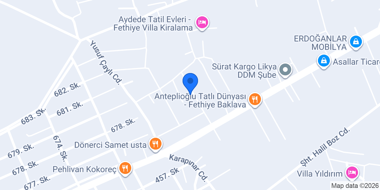 ATLI BUNGALOV konumu