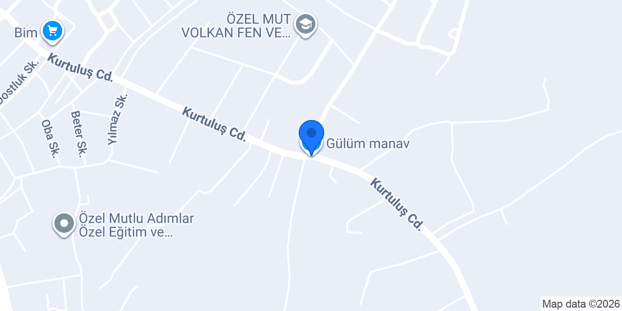 Gülüm manav konumu