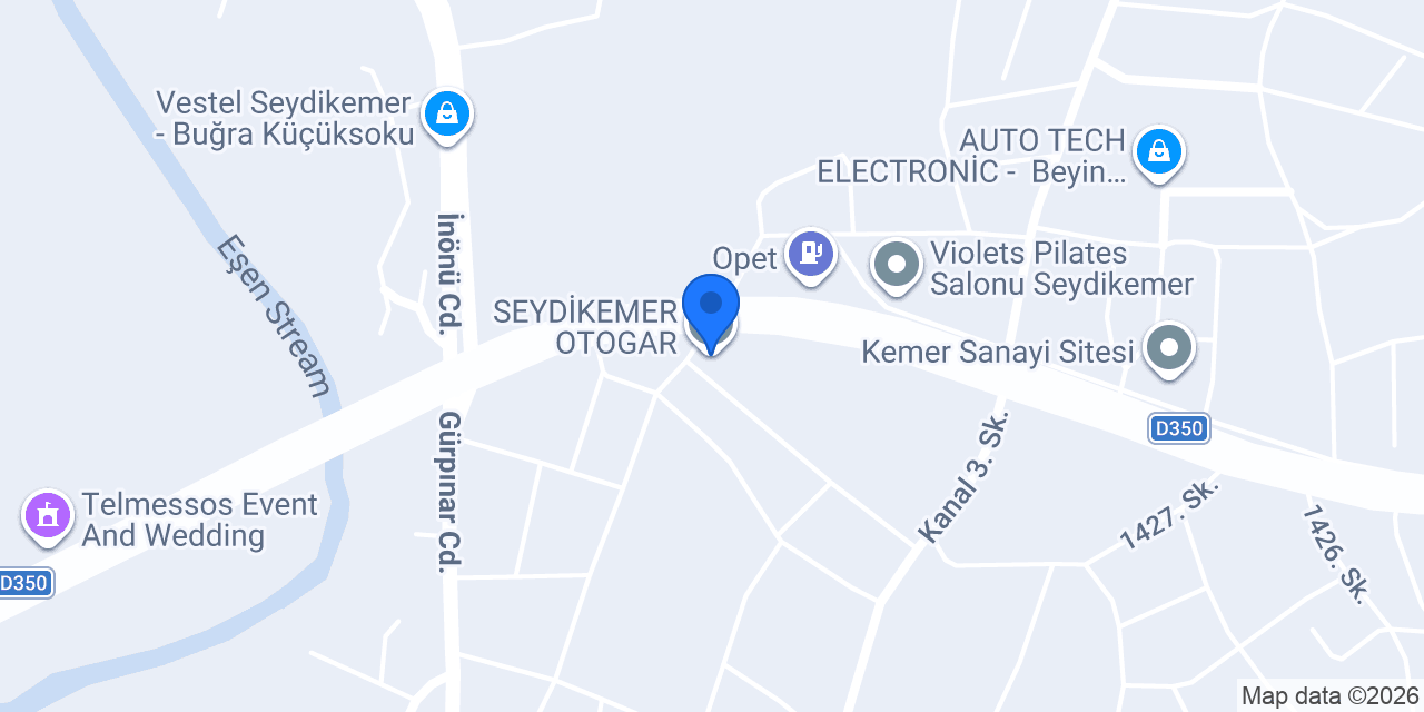 SEYDİKEMER OTOGAR konumu