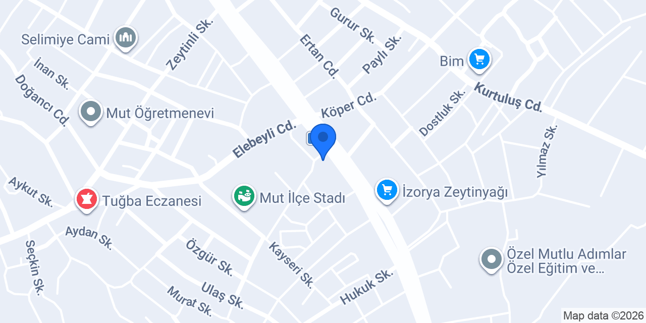 Özgün Market konumu