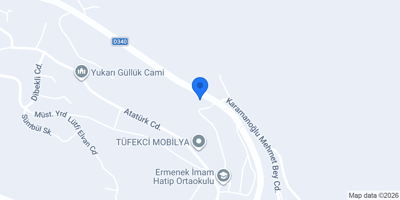 Ermenek İlçe Emniyet Müdürlüğü konumu