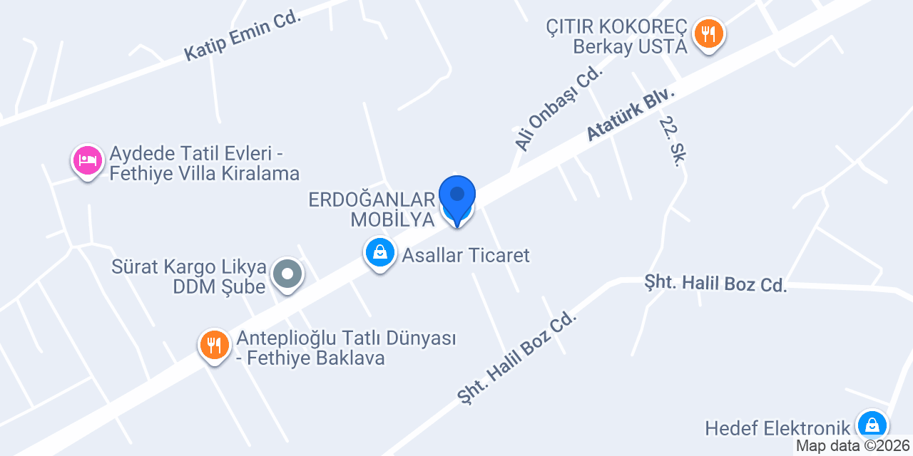 ERDOĞANLAR MOBİLYA konumu