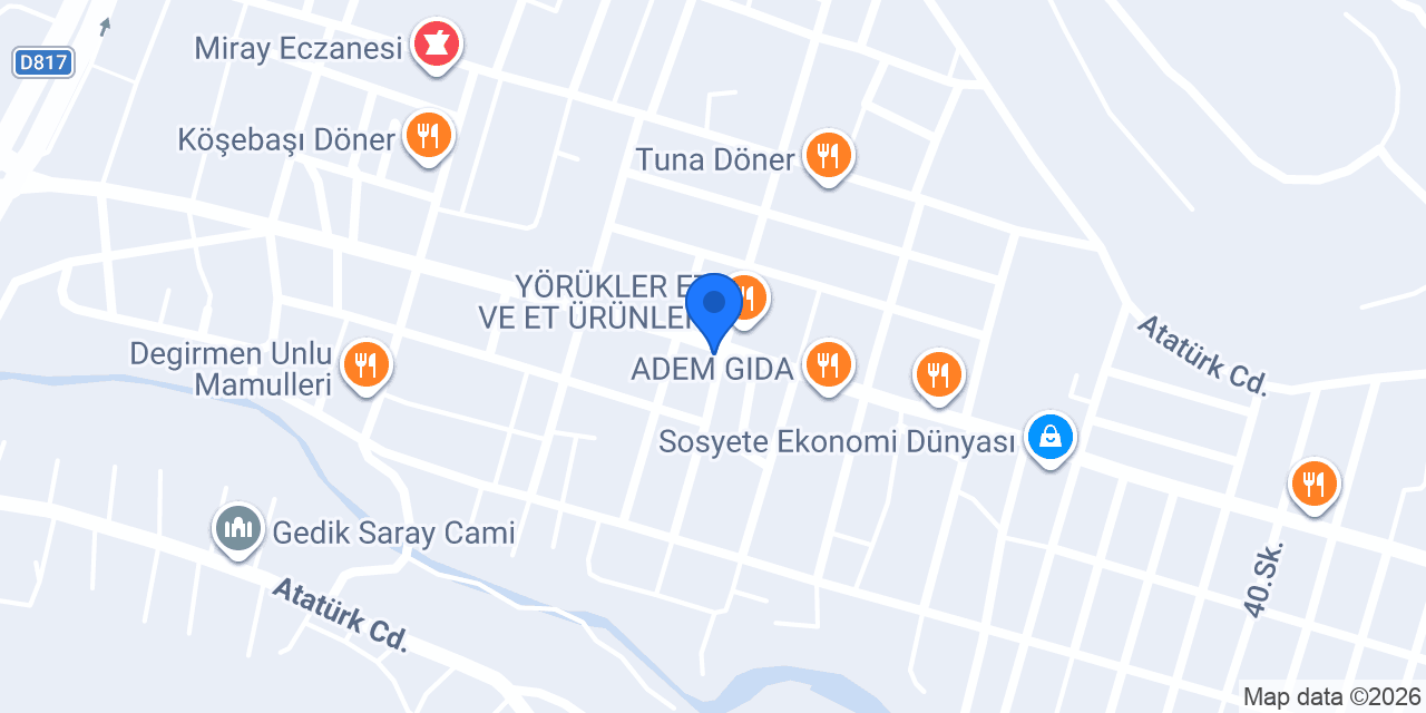 Mercanoğlu Pastanesi Merkez konumu