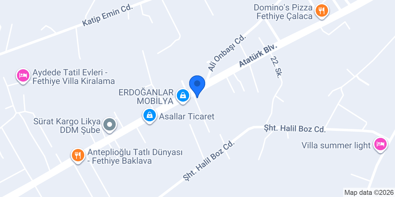 KARADERE OTOMATİV konumu