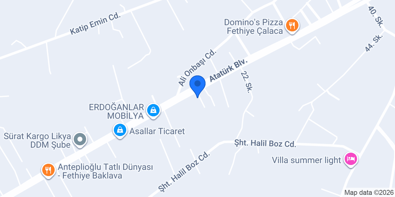 FETHİYE PEN ALÜMİNYUM konumu