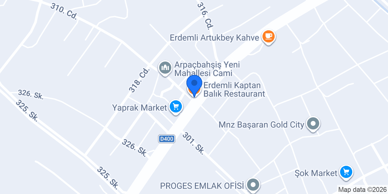 Erdemli Kaptan Balık Restaurant konumu
