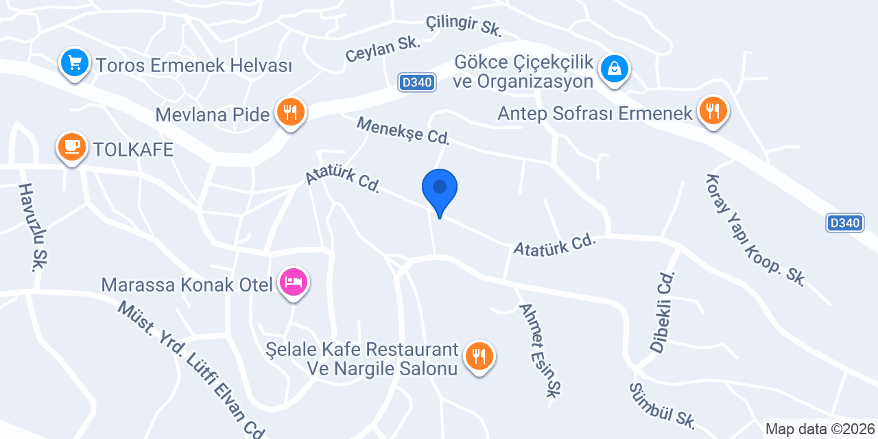 Aras Kargo Ermenek Cep Şubesi konumu