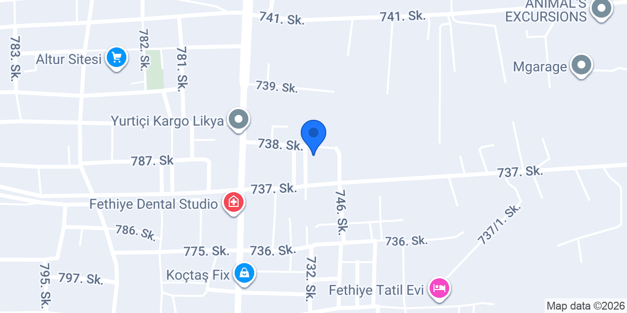 Fethiye Psikoloji Merkezi konumu