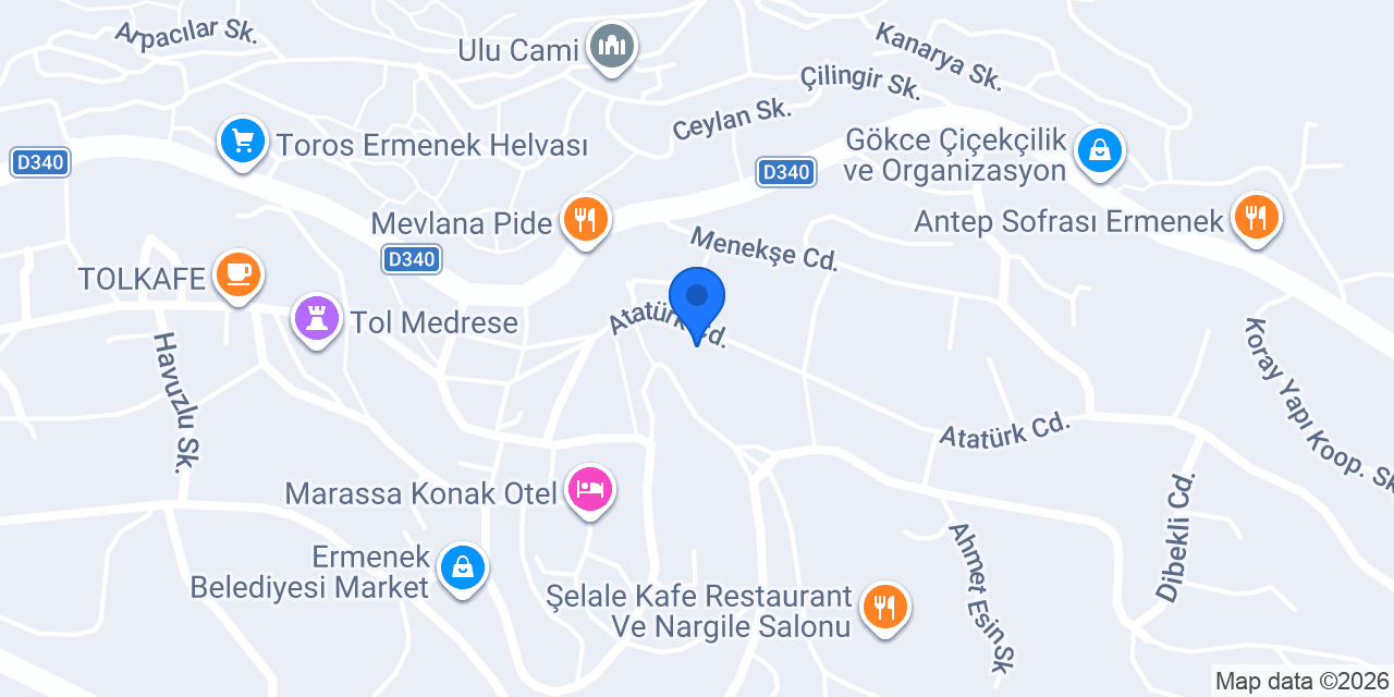 Medaş-ermenek konumu