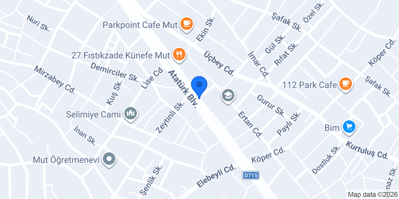 Ayyıldız Rent a Car konumu