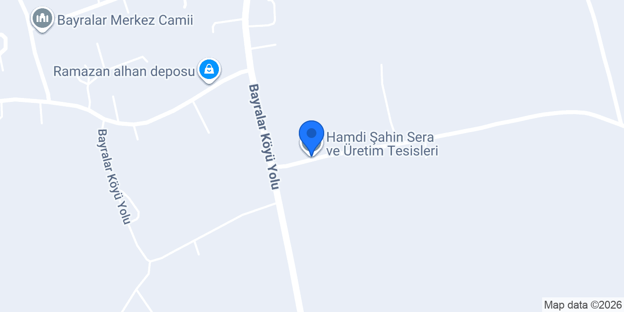 Hamdi Şahin Sera ve Üretim Tesisleri konumu