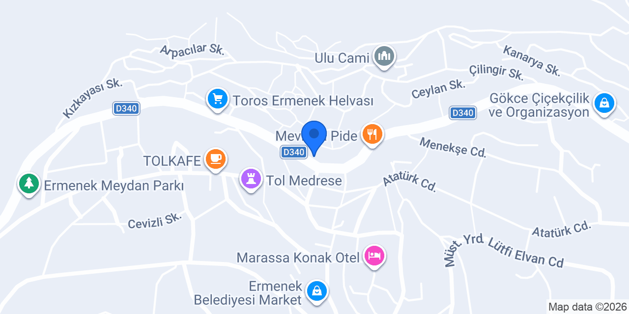 Özşeker Unlu Mamulleri konumu