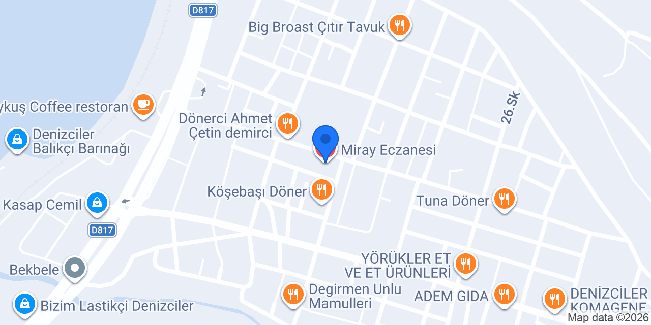 Miray Eczanesi konumu